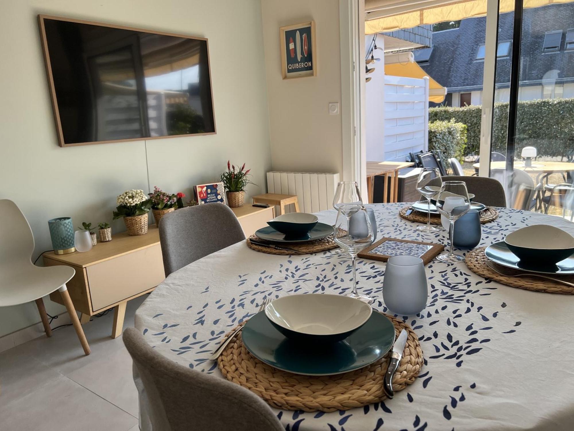 Triplex A 200M De La Plage - O Delices Marins Carnac Eksteriør billede